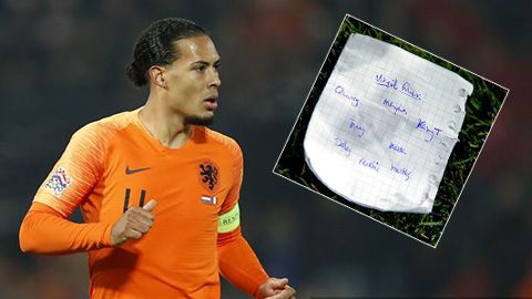 Virgil Van Dijk tactics sheet