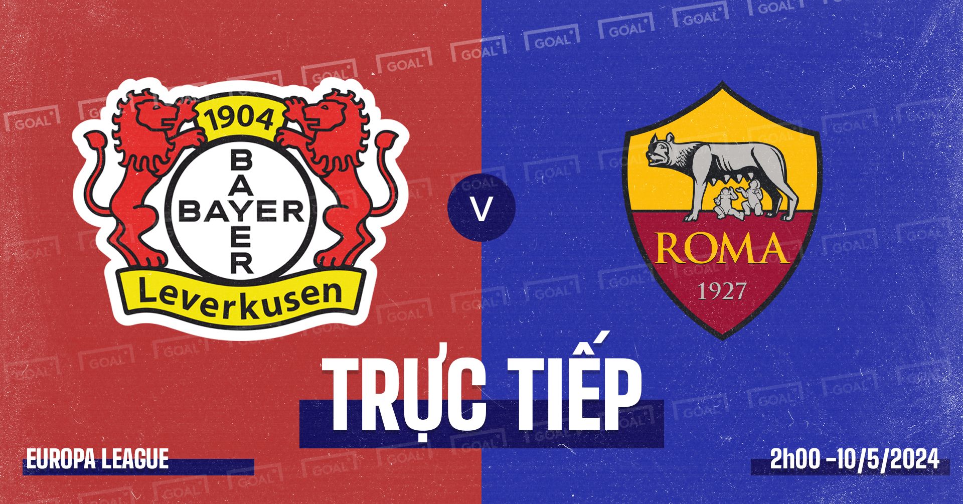 Bayer Leverkusen vs AS Roma Europa League 2023/24 GFX