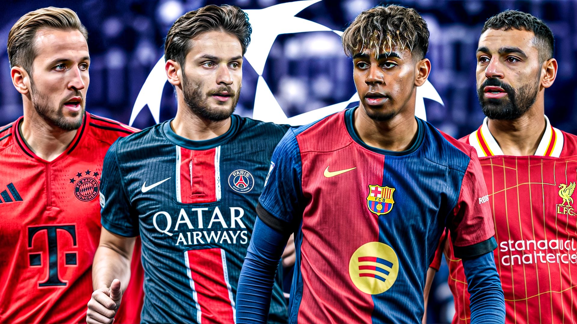 Kane Kvaratkshelia PSG Yamal Salah GFX