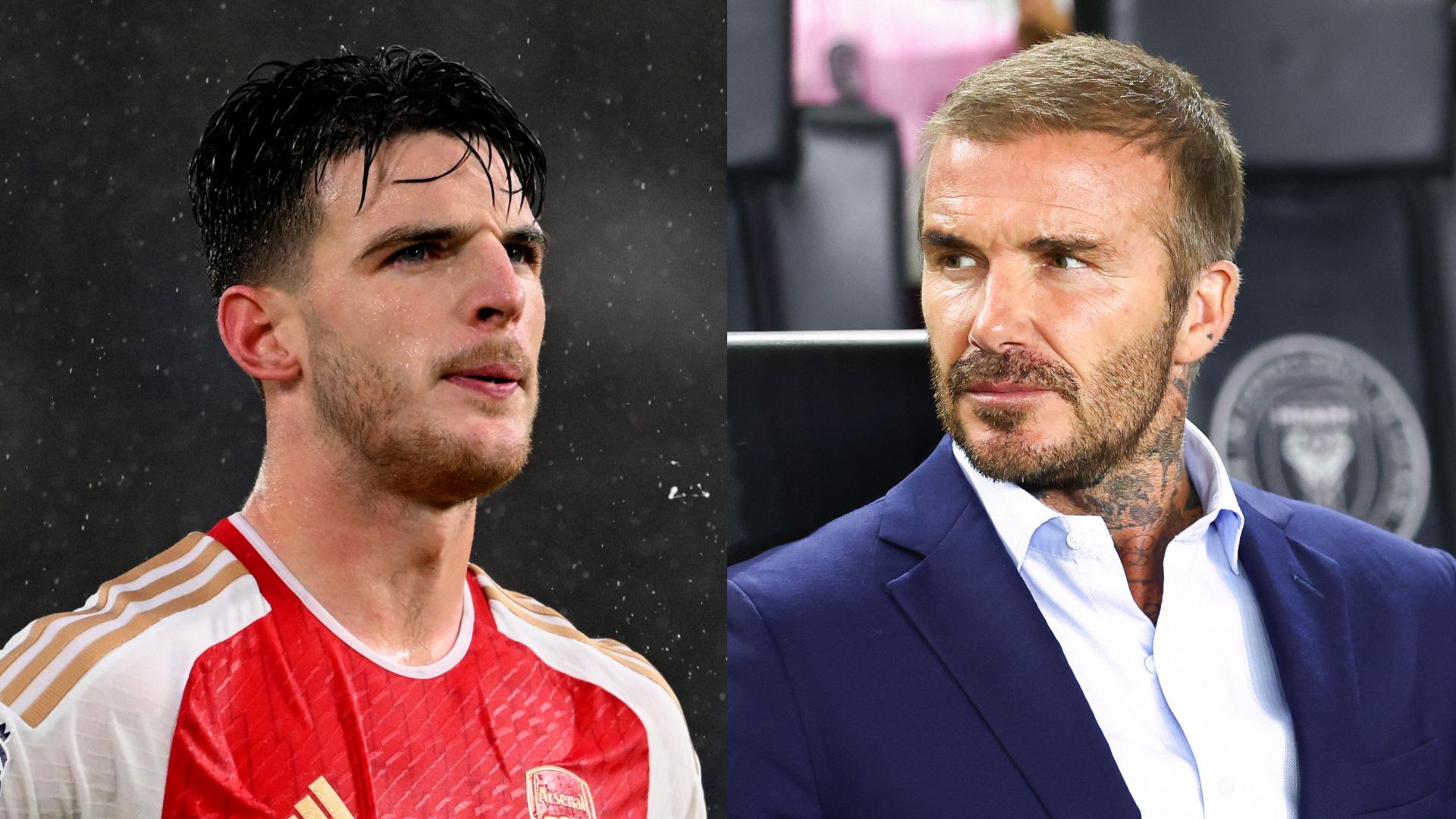 GFX Info Declan Rice David Beckham 2023