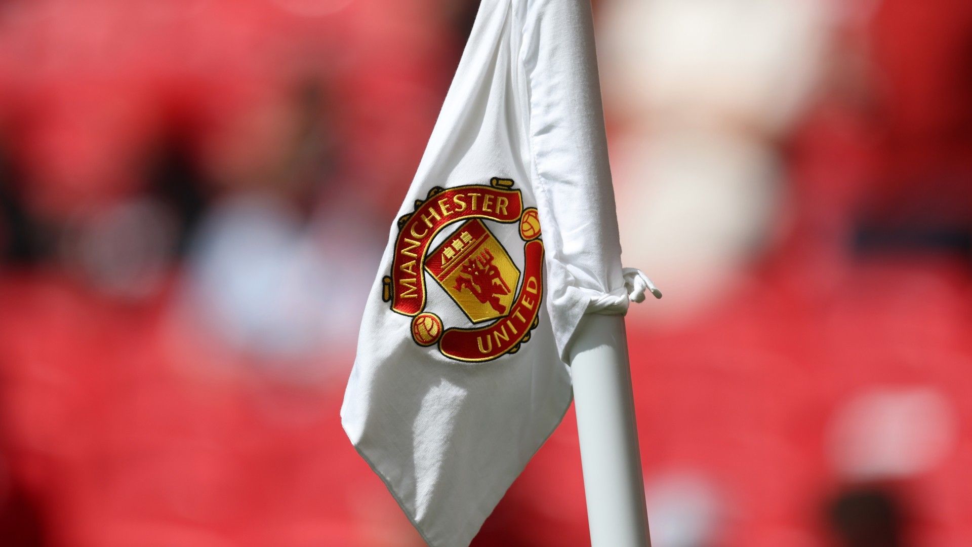 Man Utd crest corner flag