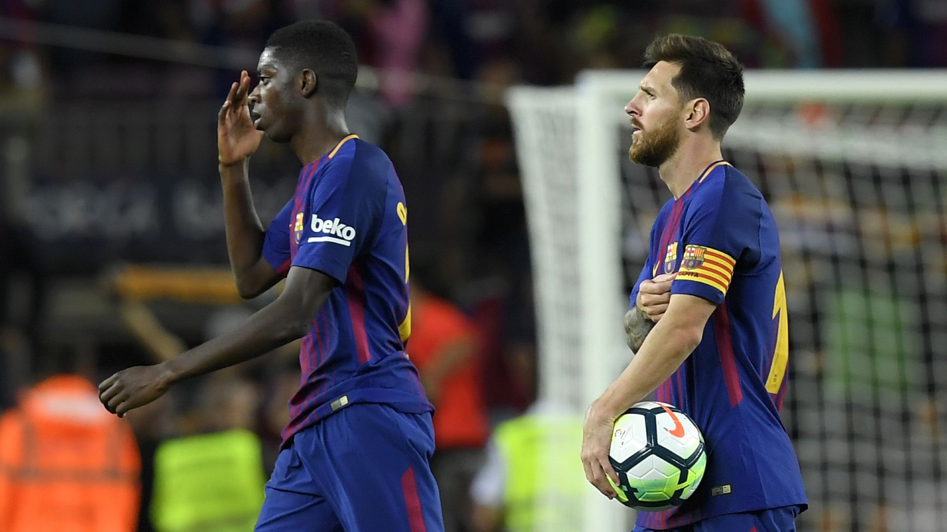 Ousmane Dembele, Lionel Messi, Barcelona - Espanyol, 09092017