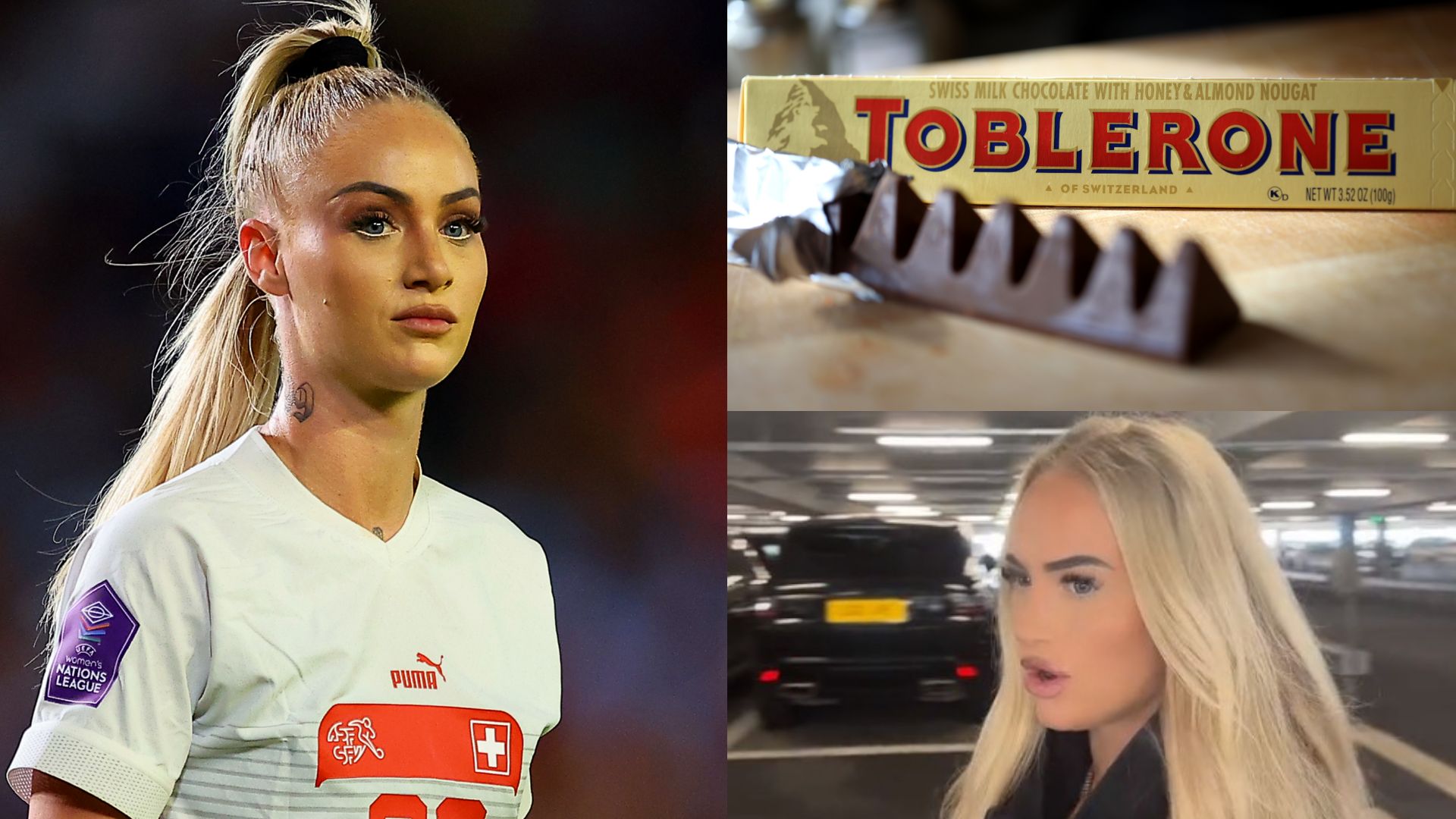 Alisha Lehmann Toblerone