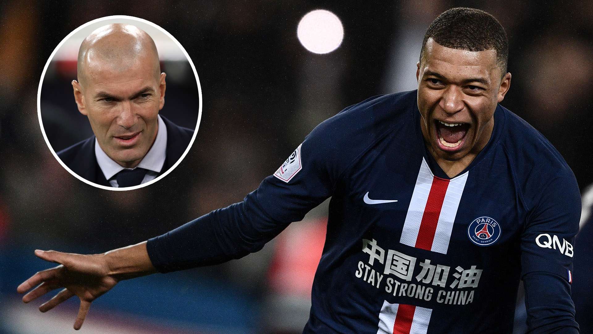 Zinedine Zidane Kylian Mbappe