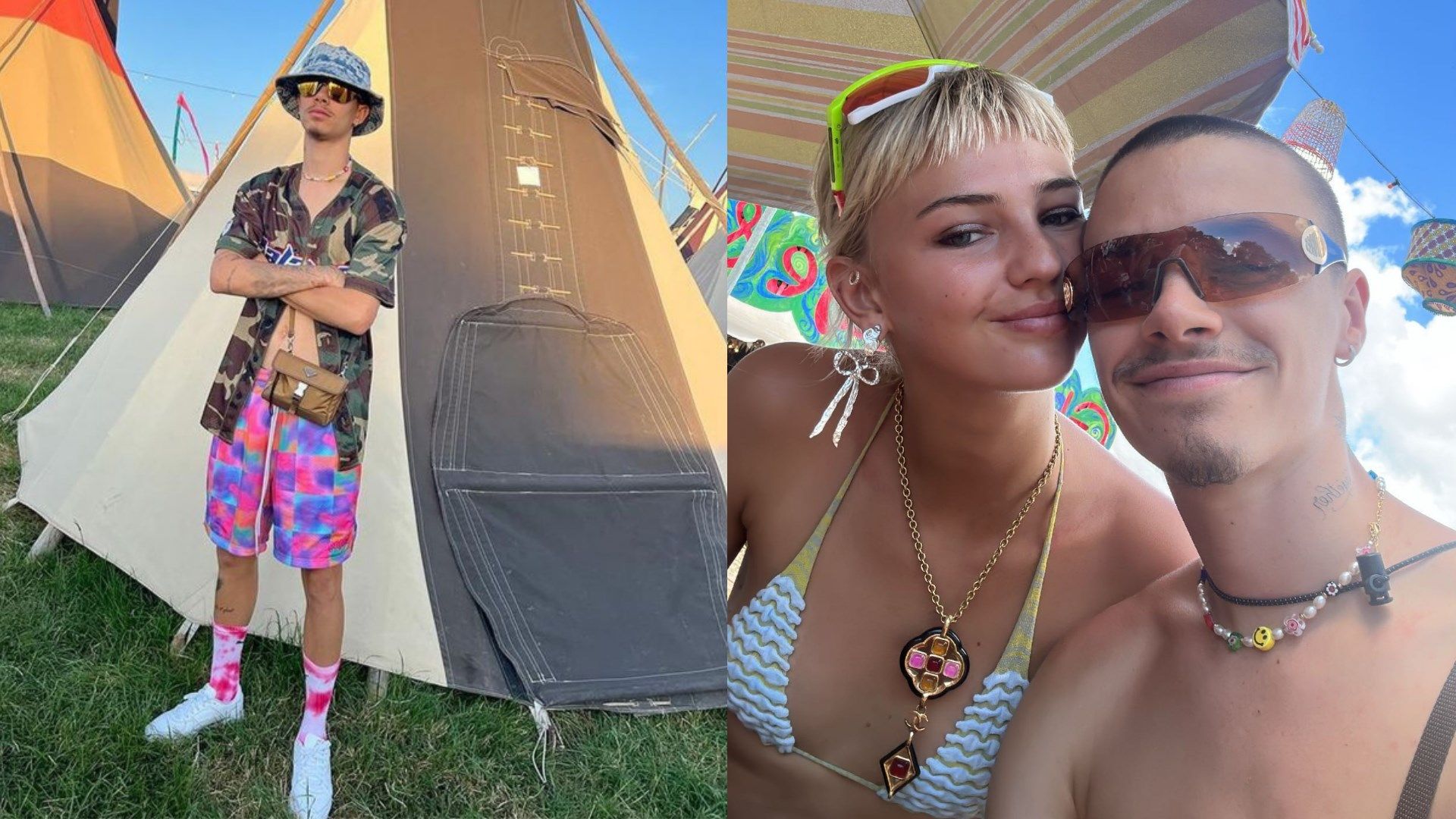 Romeo Beckham Glastonbury fixed