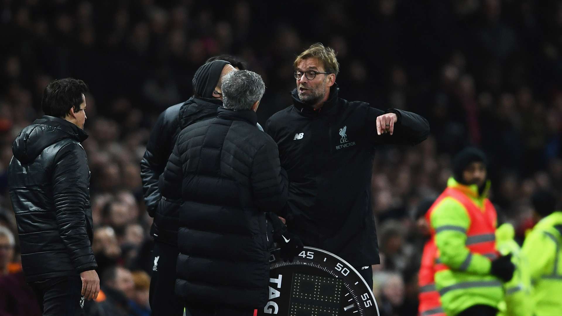 Jürgen Klopp Jose Mourinho 15012017