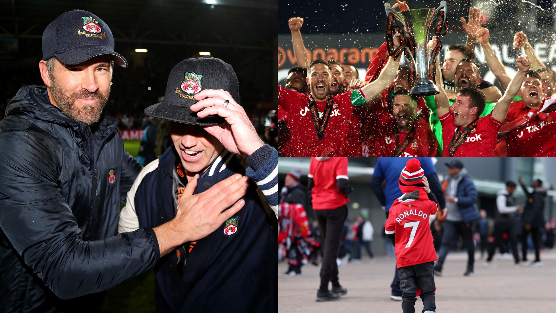 Ryan Reynolds Rob McElhenney Wrexham Manchester United