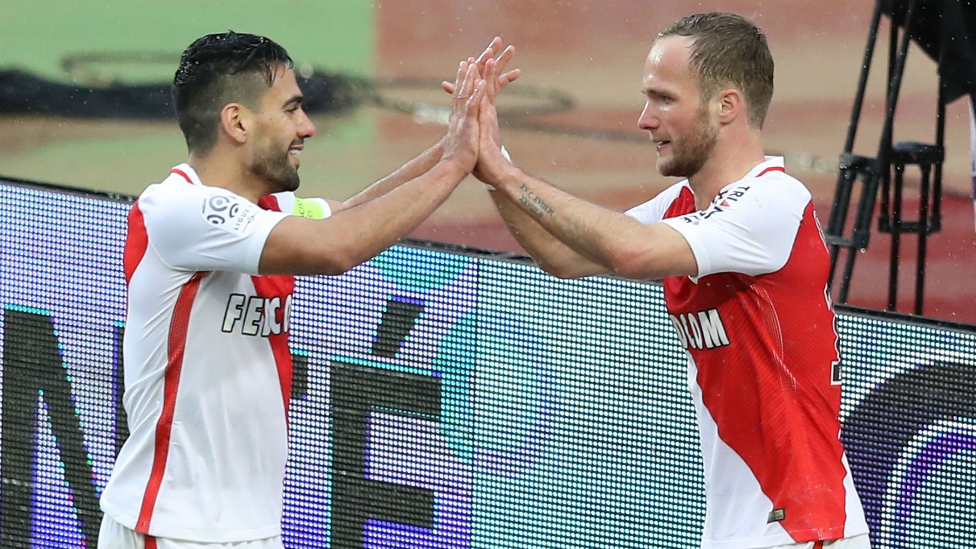 Falcao y Germain Monaco 2017
