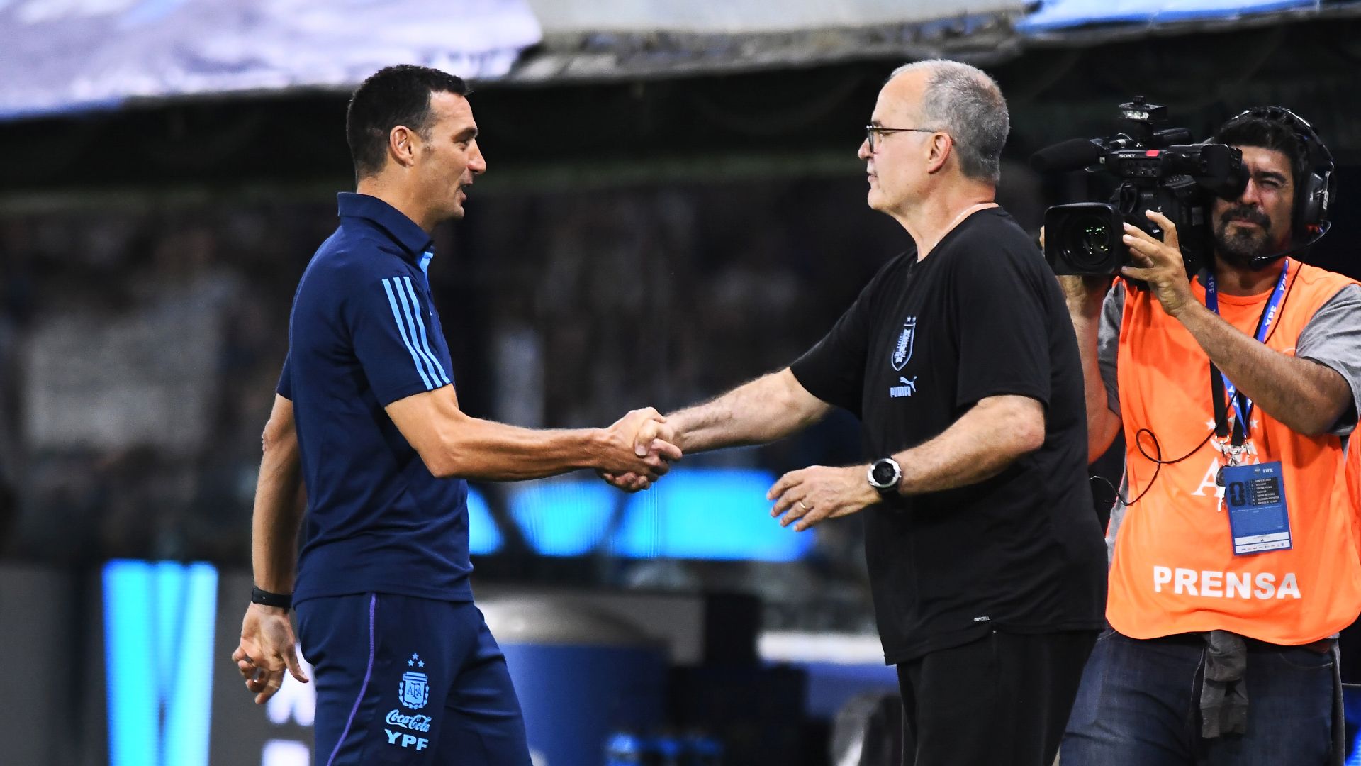 Lionel Scaloni Marcelo Bielsa Argentina Uruguay Eliminatorias Sudamericanas 16112023