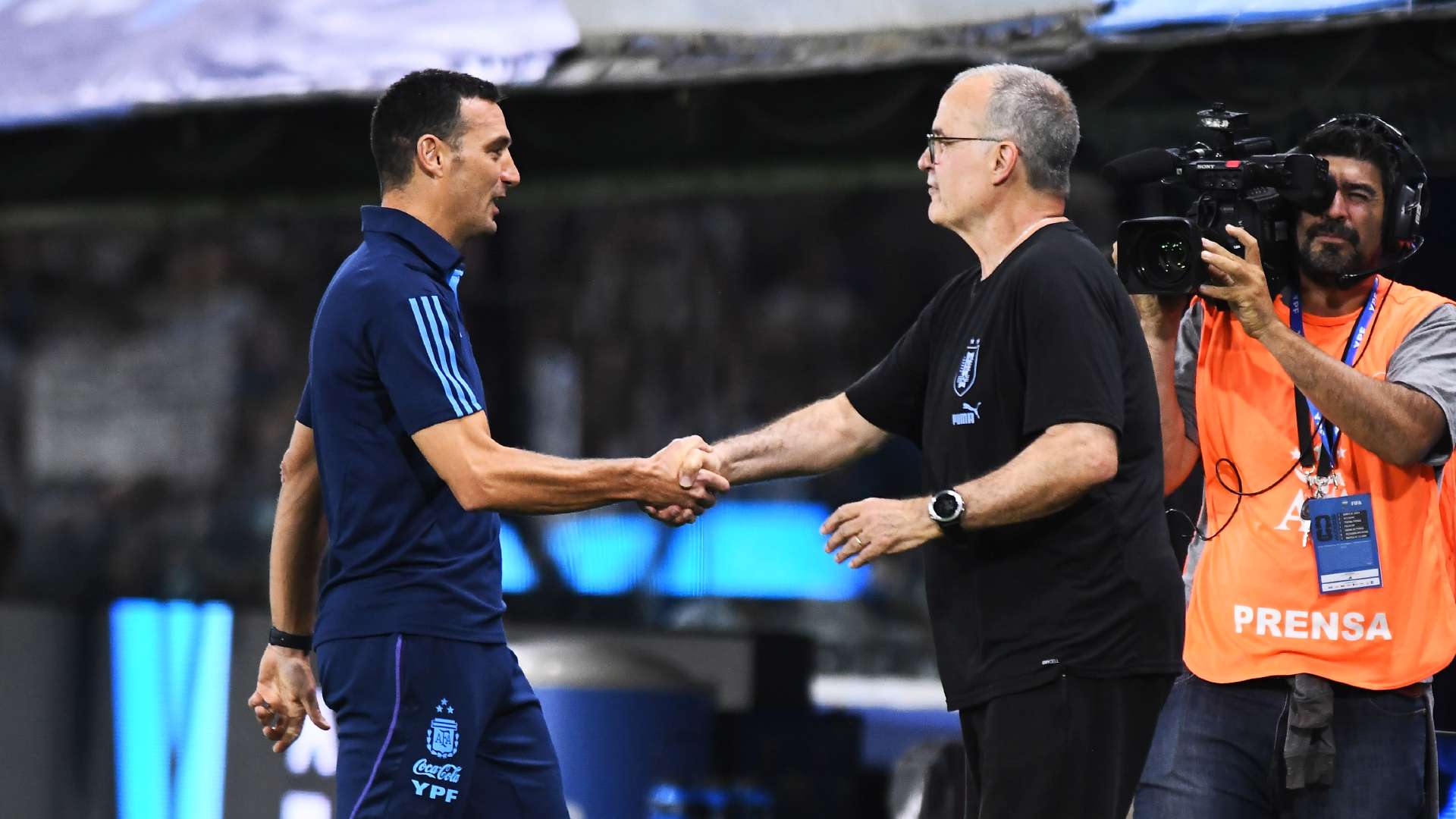 Lionel Scaloni Marcelo Bielsa Argentina Uruguay Eliminatorias Sudamericanas 16112023