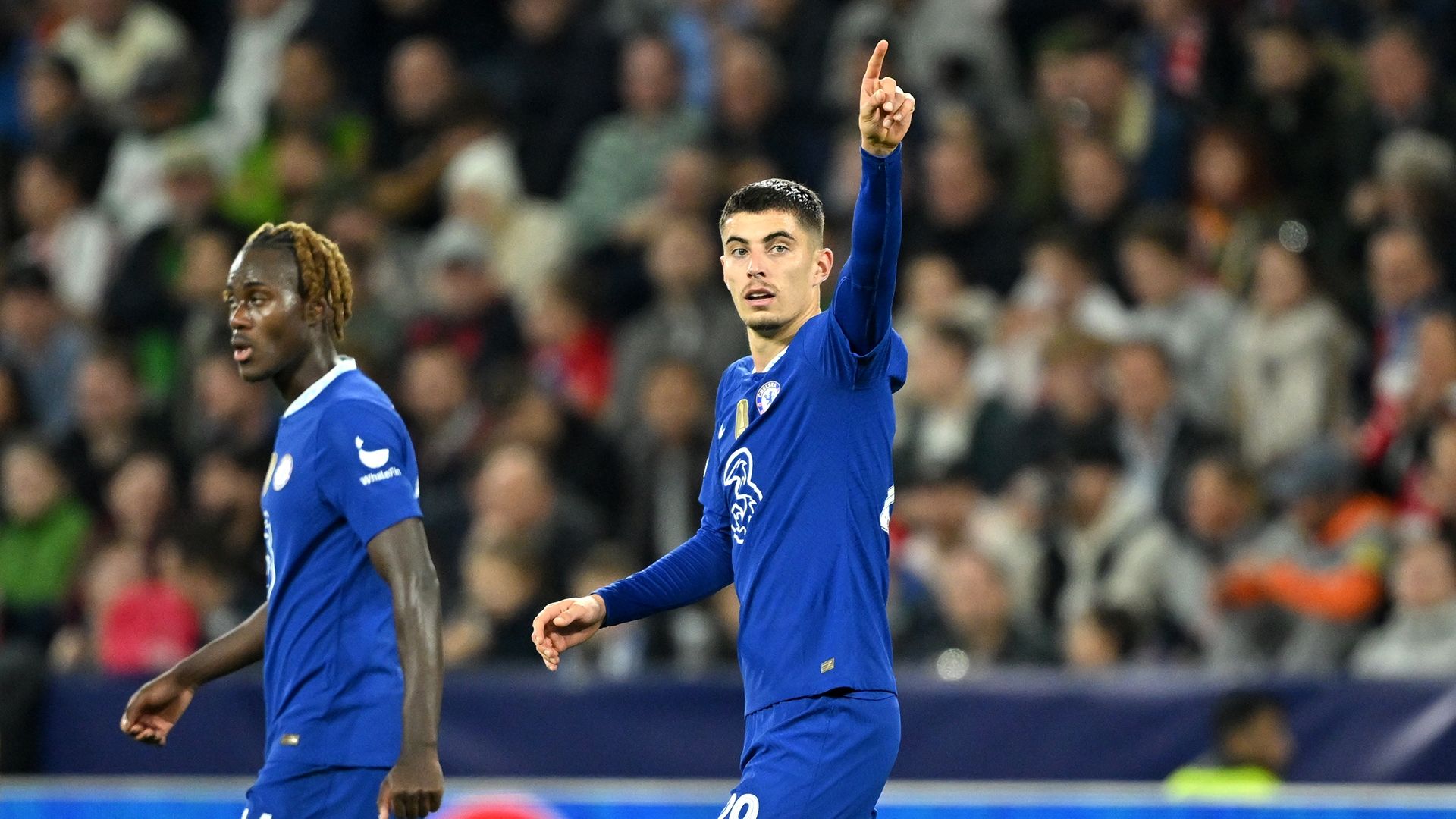 Kai Havertz celebrate Chelsea RB Salzburg 2022-23