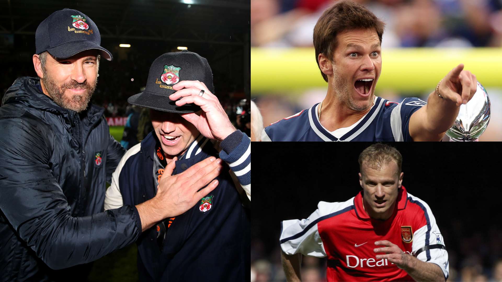 Dennis Bergkamp Ryan Reynolds Rob McElhenney Tom Brady