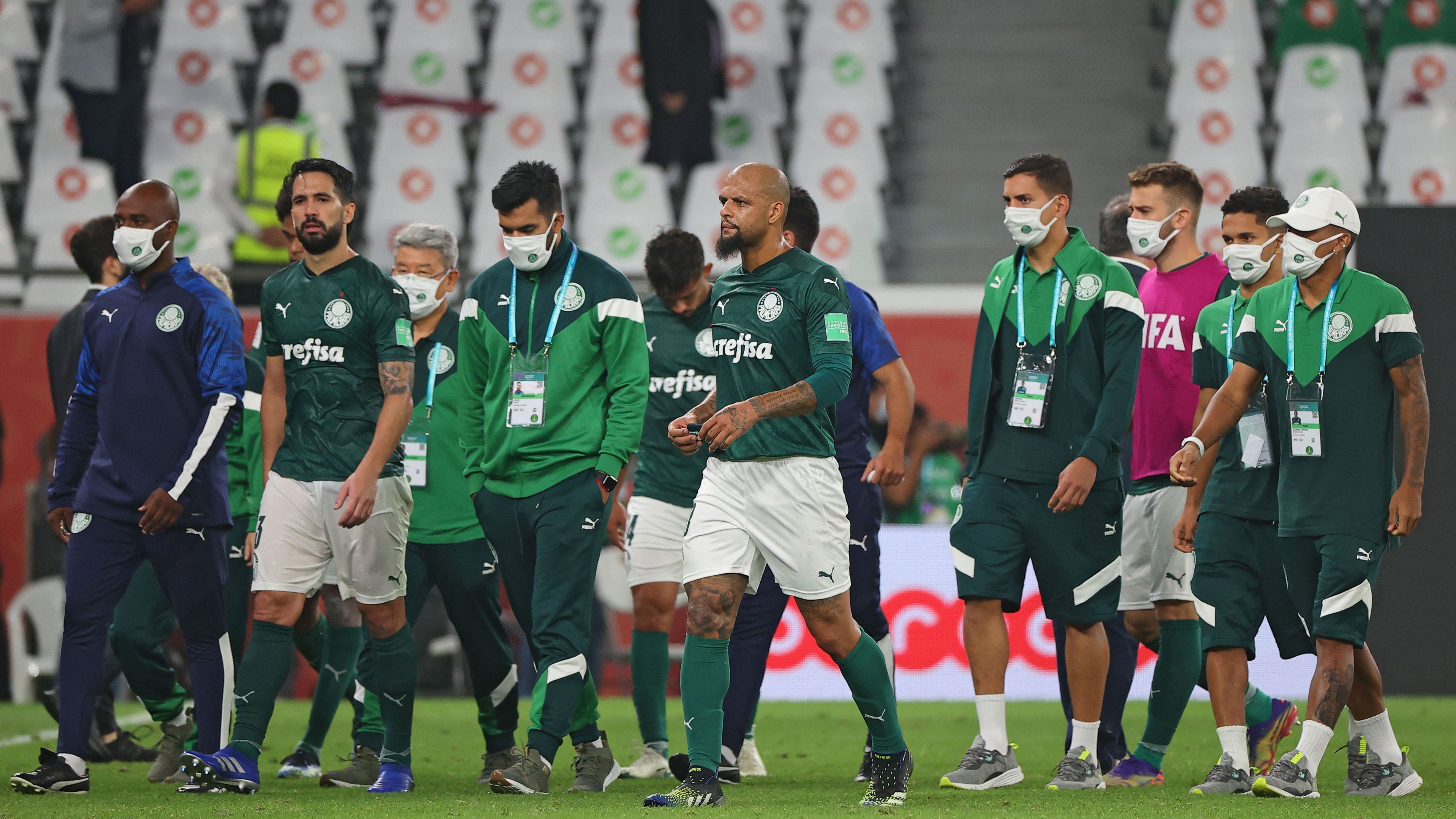 Jogadores do Palmeiras lamentam derrota para o Tigres