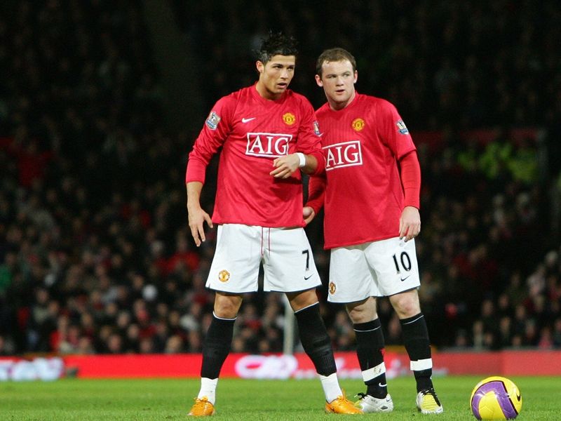 Cristiano Ronaldo and Wayne Rooney