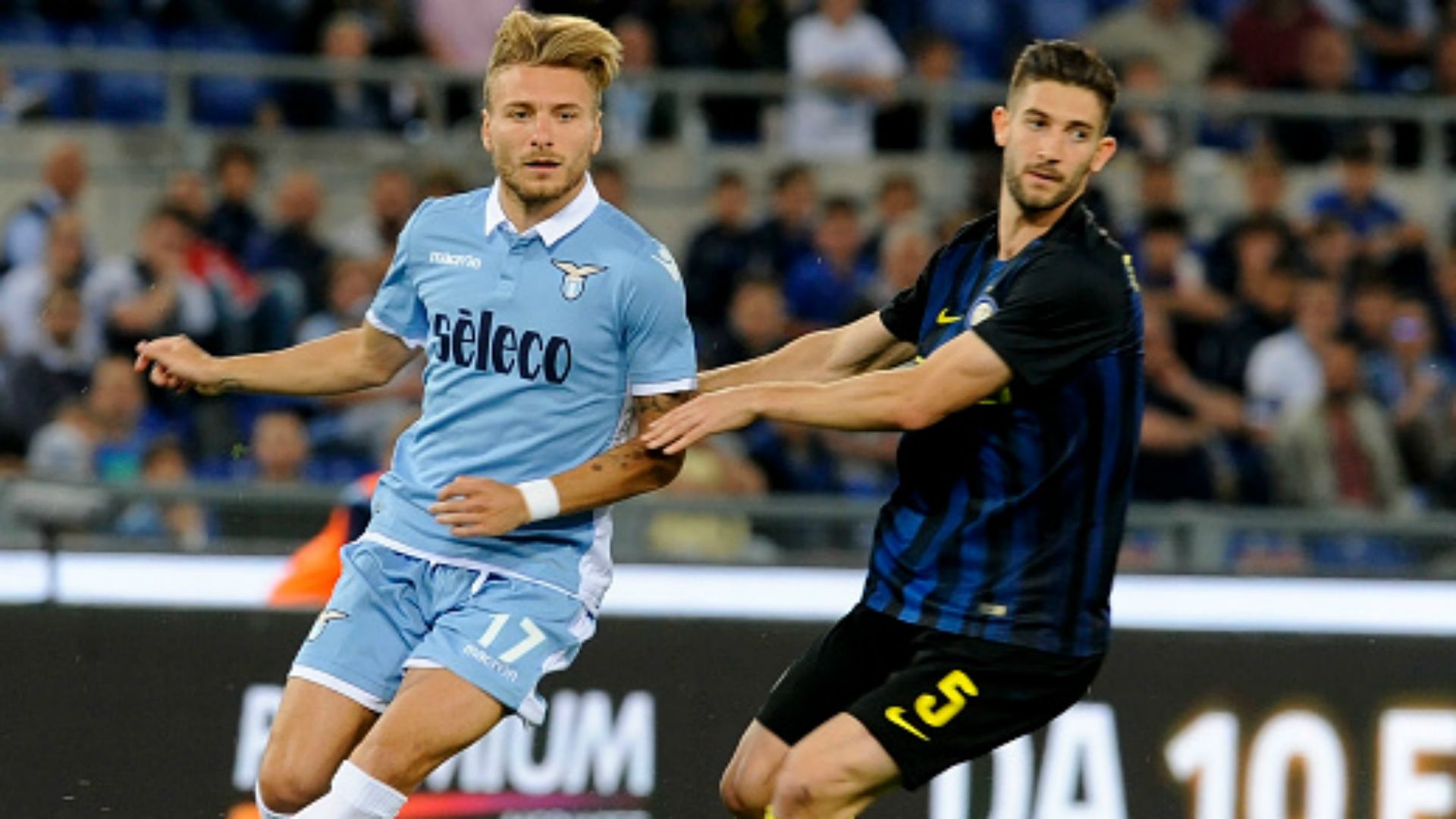 Ciro Immobile Roberto Gagliardini Lazio Inter Serie A