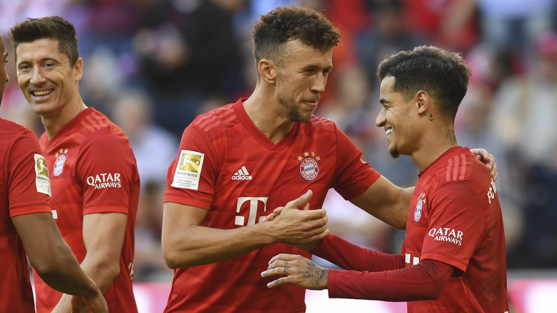 ROBERT LEWANDOWSKI IVAN PERISIC PHILIPPE COUTINHO BAYERN MÜNCHEN BUNDESLIGA 21092019