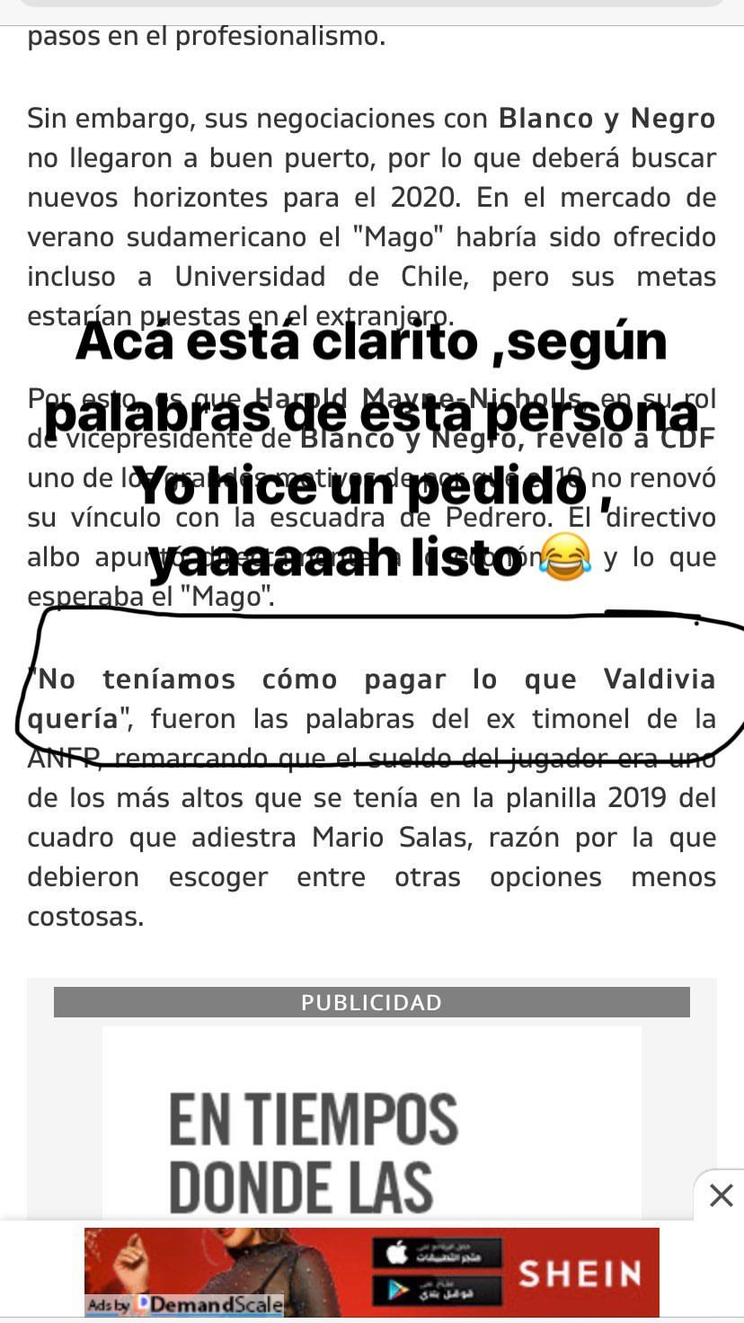 Jorge Valdivia Colo Colo 2020