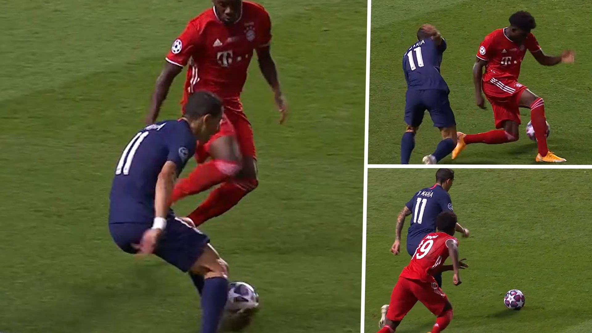 DI MARIA DAVIES PSG FC BAYER CHAMPIONS LEAGUE FINAL PANNA GFX