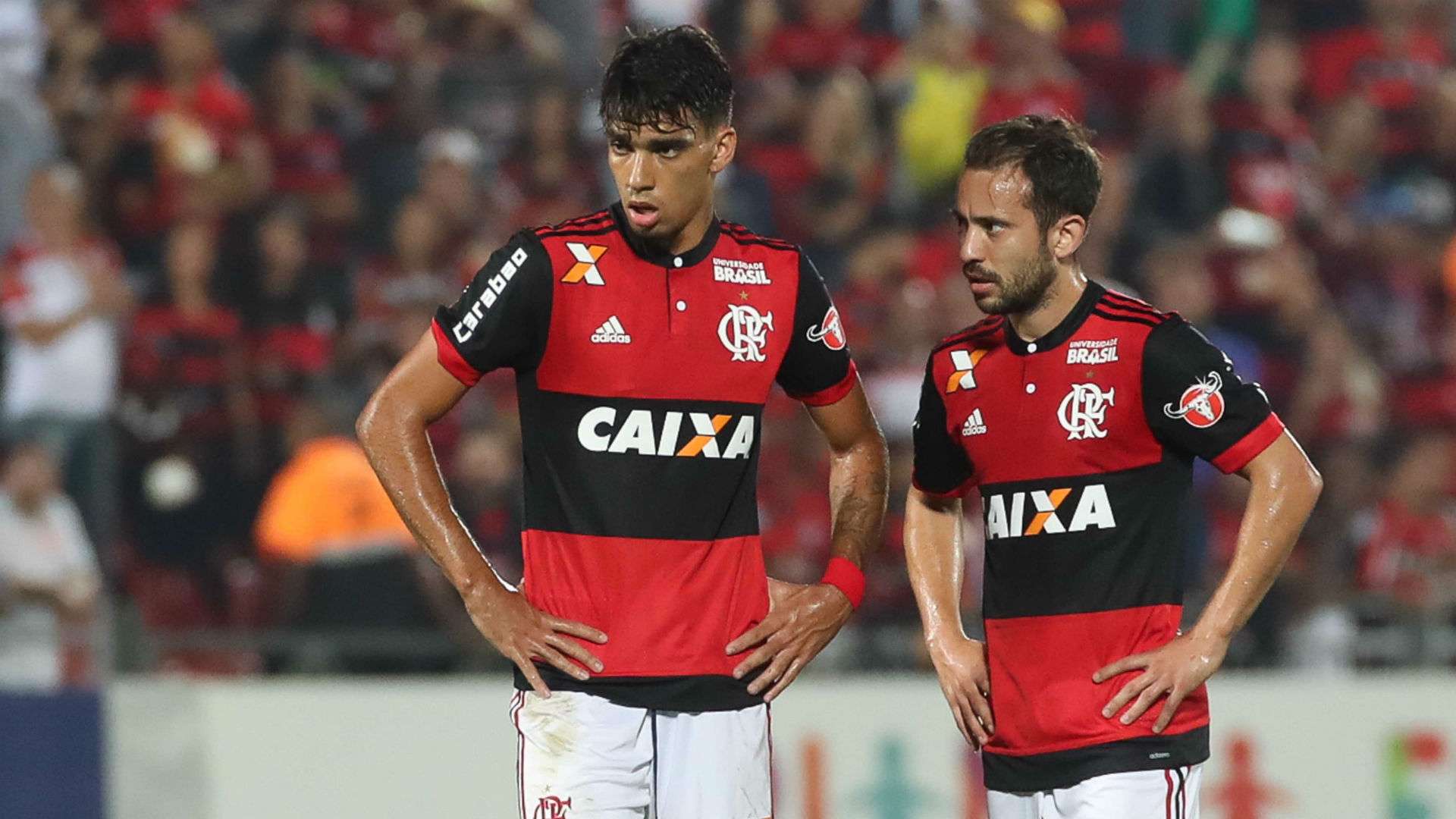 Lucas Paquetá Everton Ribeiro Flamengo x Atlético-GO Brasileirão 20 08 2017