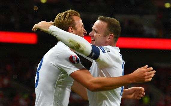 England - Harry Kane & Wayne Rooney