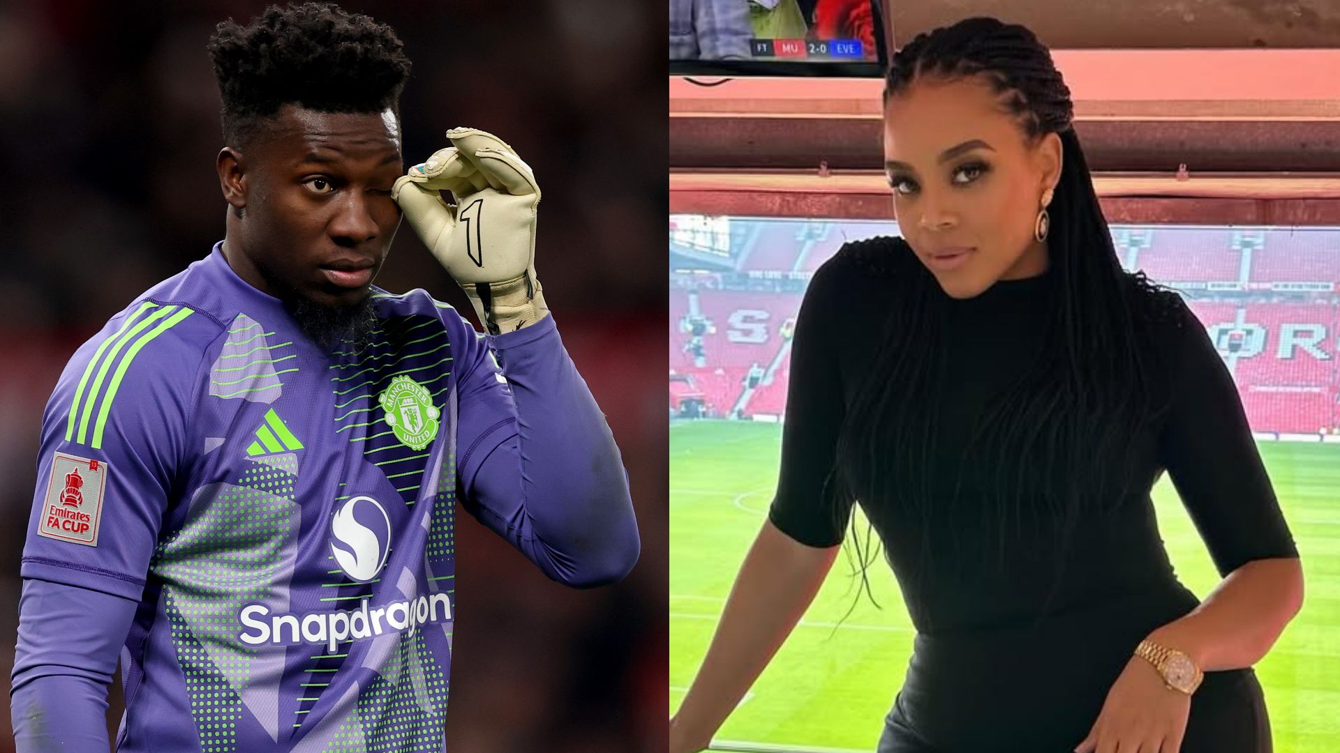 Andre Onana Melanie Kamayou