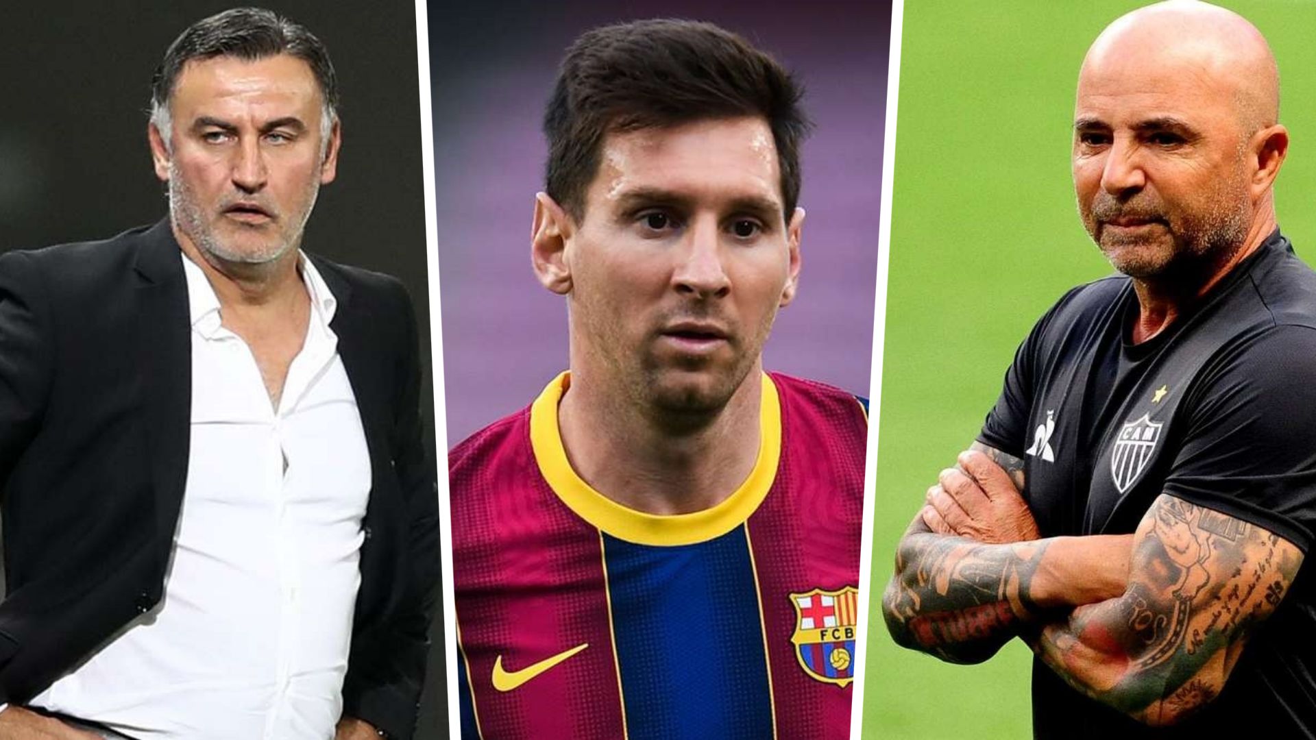 Galtier Messi et Sampaoli - Ligue 1