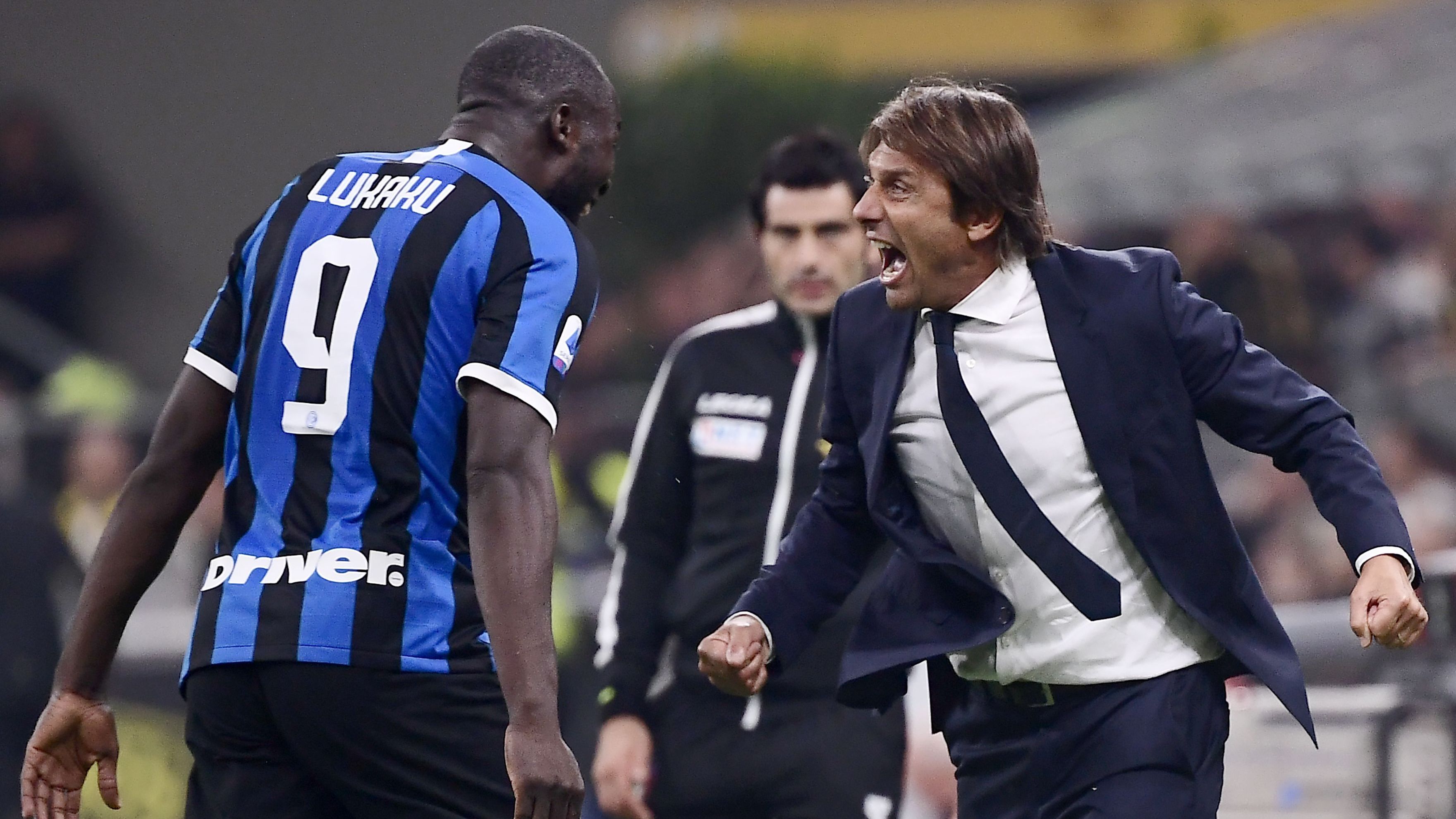 Romelu Lukaku Antonio Conte Milan-Inter