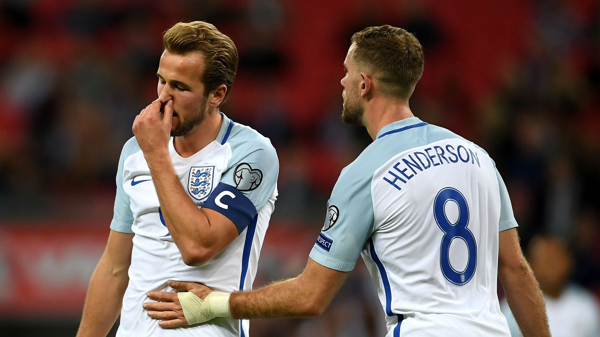Harry Kane Jordan Henderson England 05102017