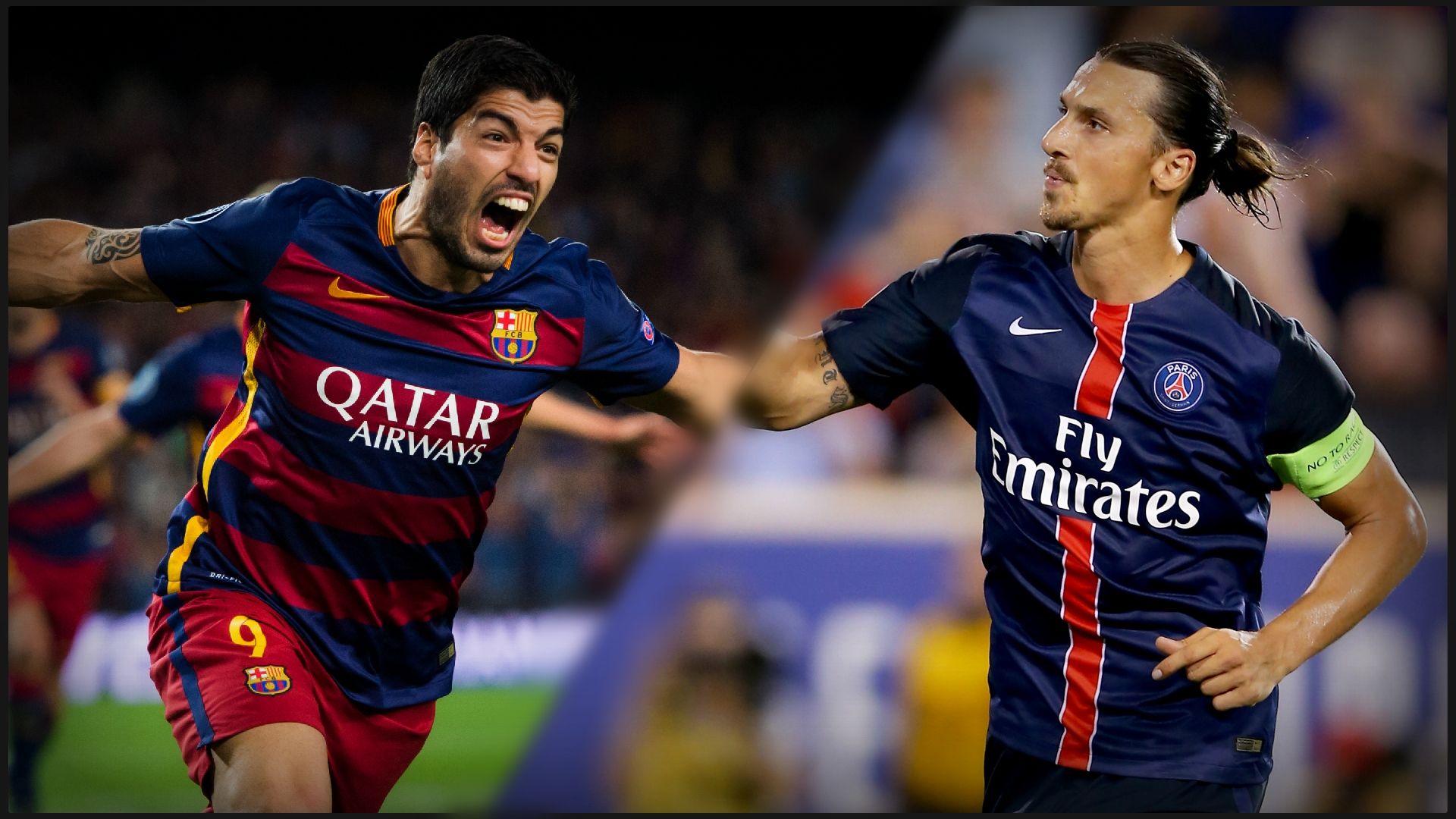 Montage Suarez Ibrahimovic