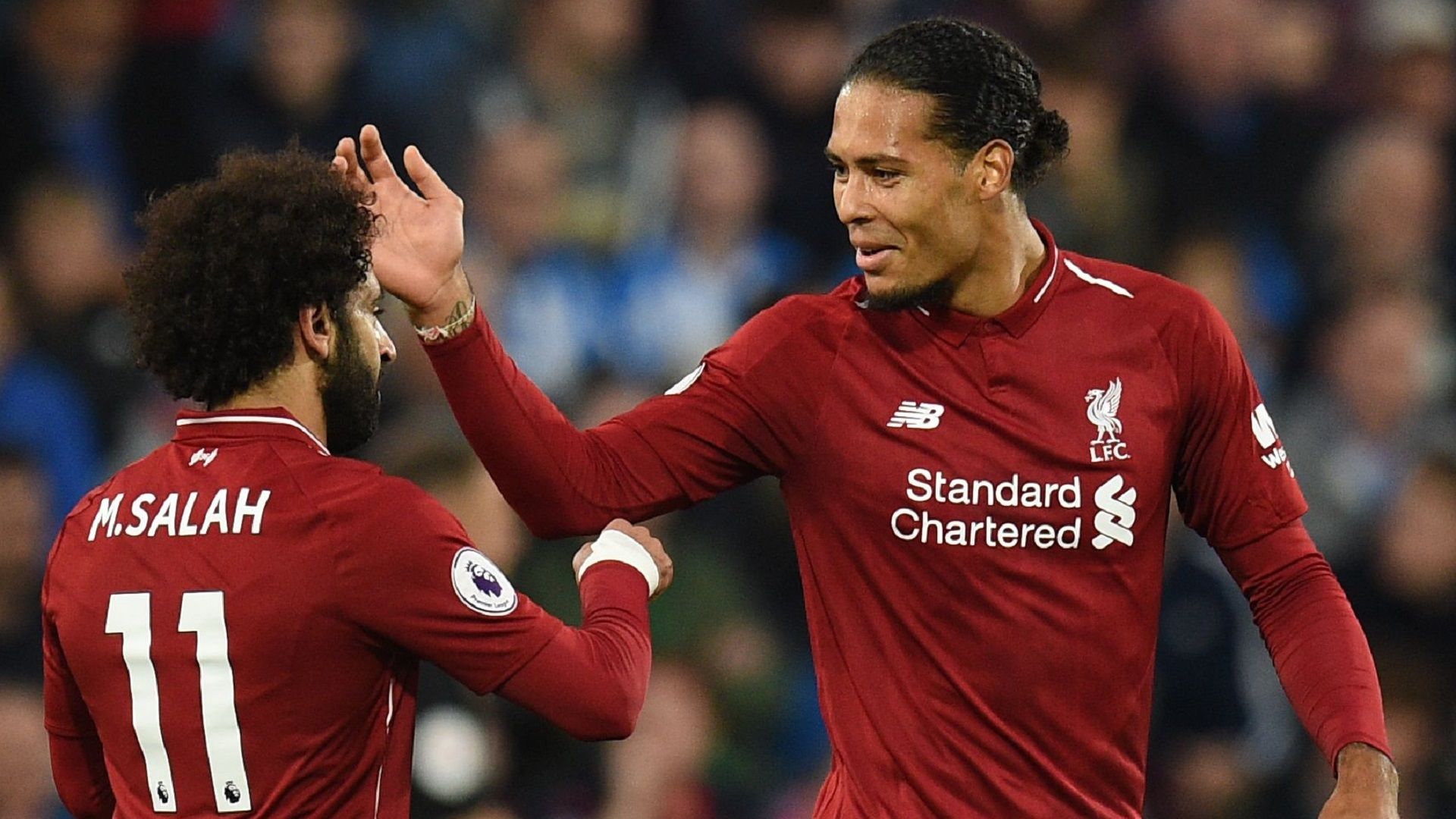 Mohamed Salah Virgil van Dijk Liverpool 24102018
