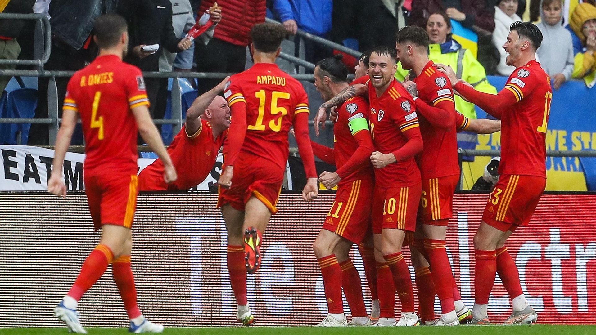 Wales celebrating Ukraine