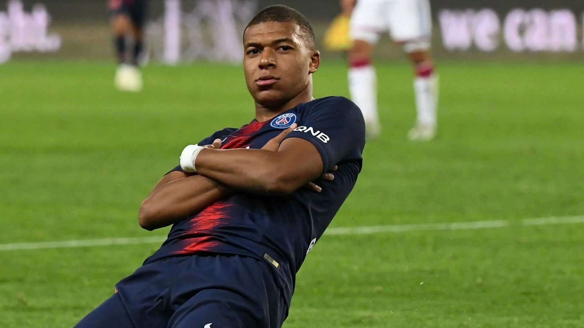 Kylian Mbappe looking to follow Lionel Messi and Cristiano Ronaldo by trademarking iconic arms-crossed goal celebration ahead of Real Madrid move | Goal.com English Saudi Arabia