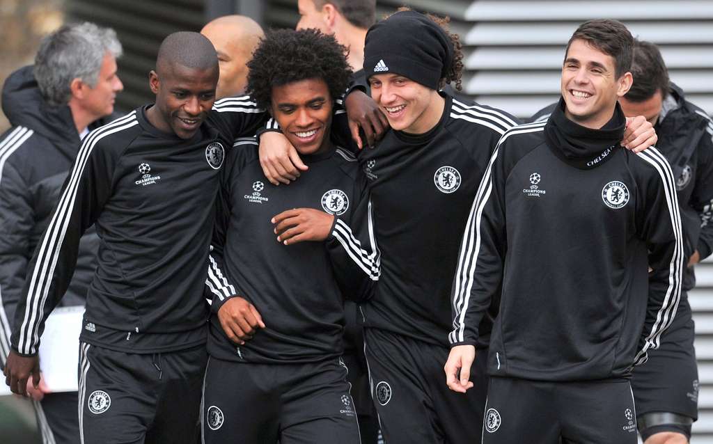Chelsea David Luiz Oscar Ramires Willian
