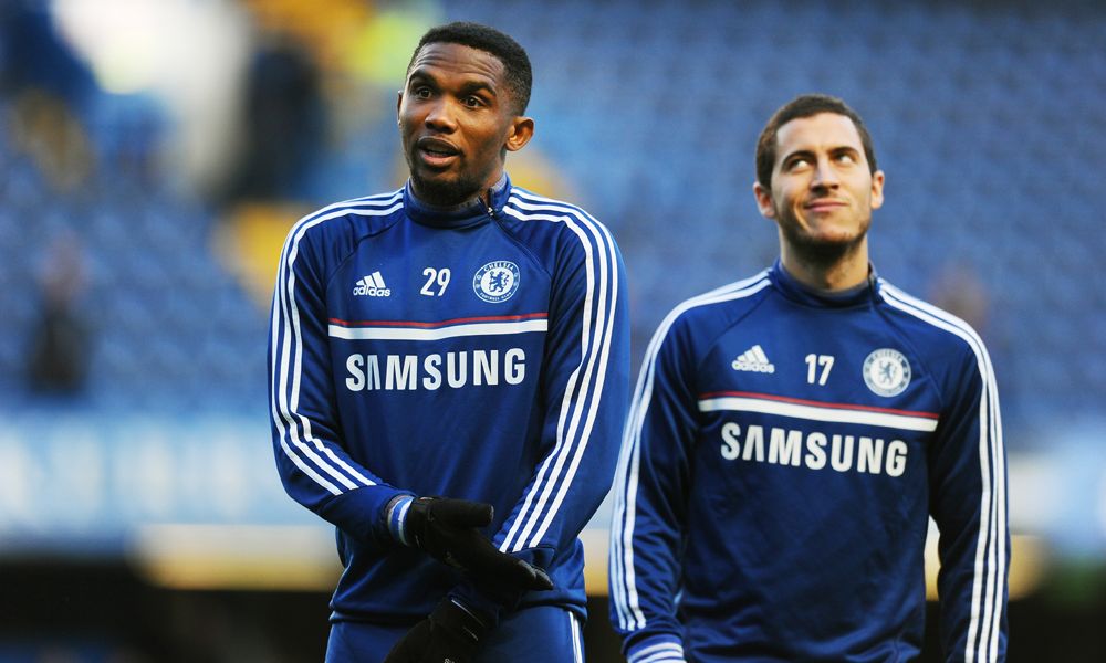Samuel Eto'o Eden Hazard Chelsea Manchester United Premier League 19012014