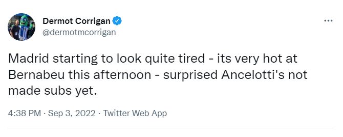 Real Madrid tweet 1