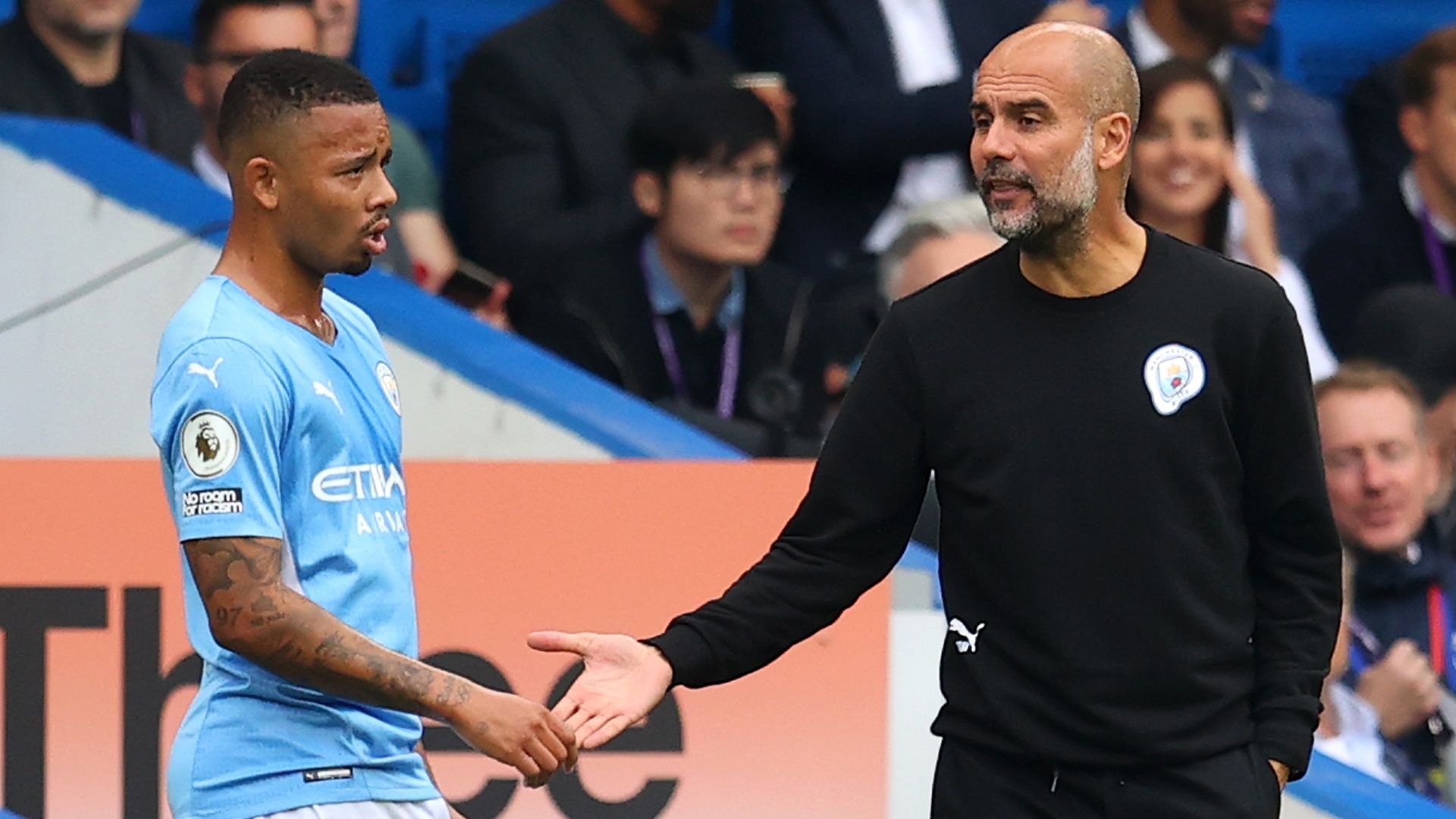 Gabriel Jesus Pep Guardiola Manchester City Premier League 2021-22