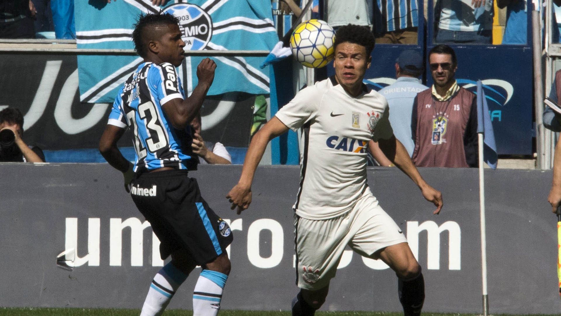 Marquinhos Gabriel Miler Bolaños Grêmio Corinthians Brasileirão 14082016