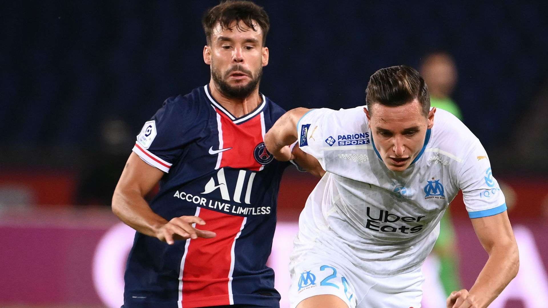 Juan Bernat Florian Thauvin PSG Marseille Ligue 1 13092020