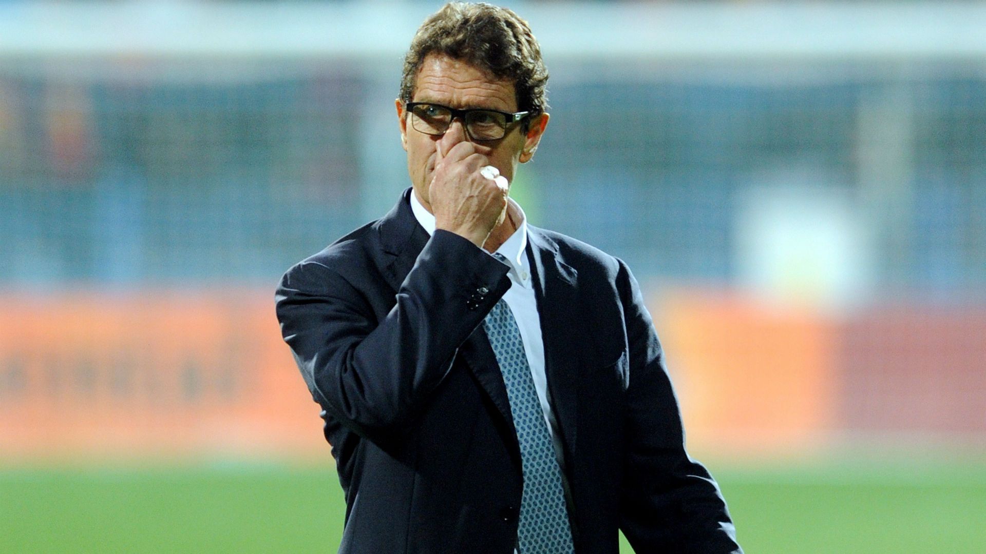 Russia coach Fabui Capello during Euro qualifier in Montenegro