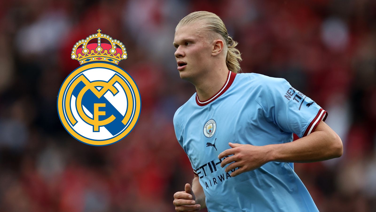 Erling Haaland Real Madrid GFX