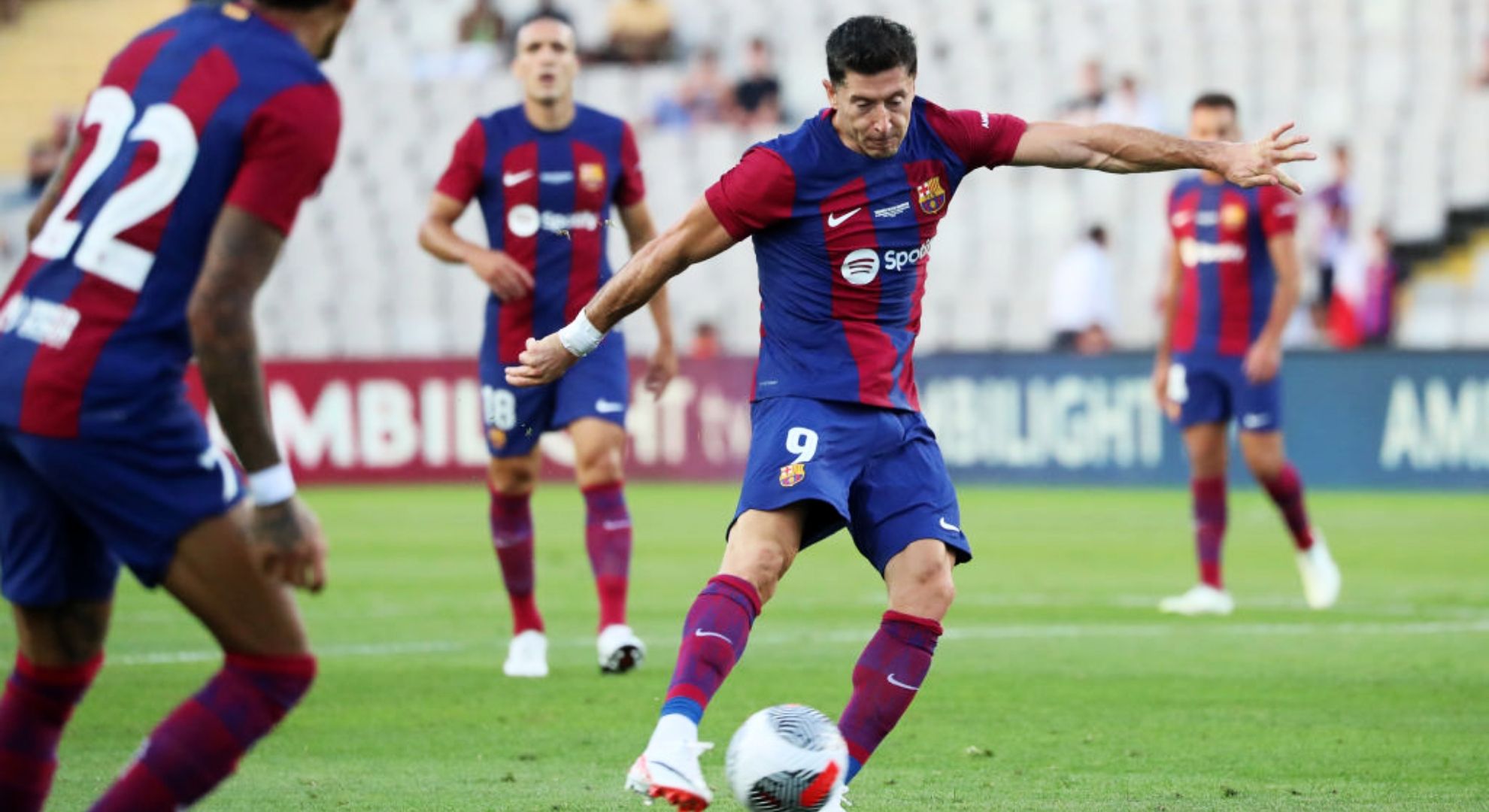 Lewandowski Barcelona Pre Season 2023 2024