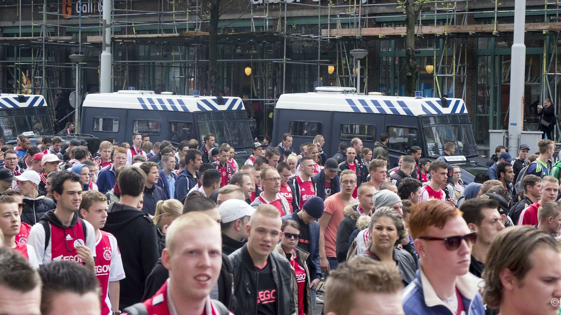 Ajax supporters Amsterdam