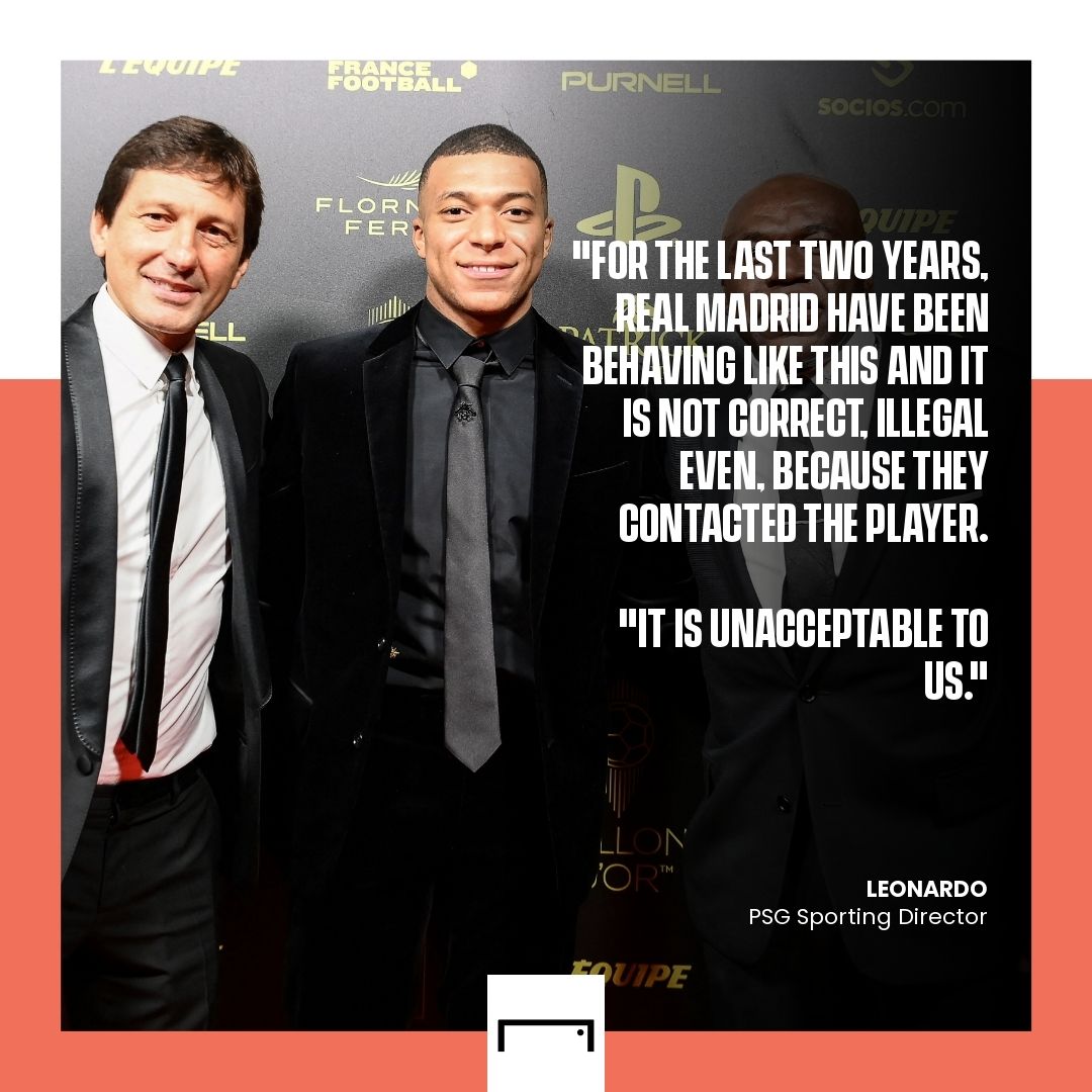 Kylian Mbappe Leonardo PSG Real Madrid GFX