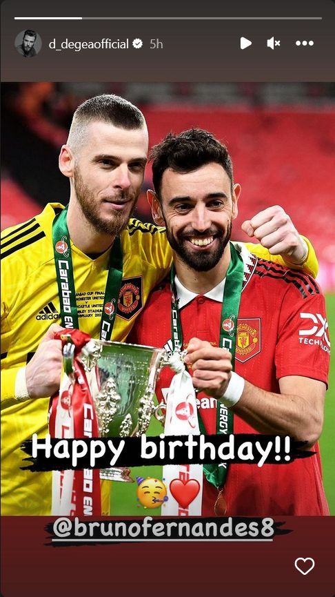 De Gea Bruno Fernandes Happy Birthday
