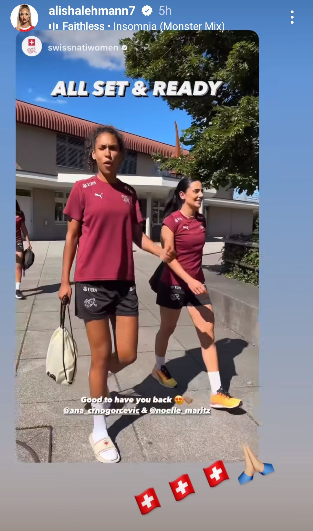 Switzerland women's training