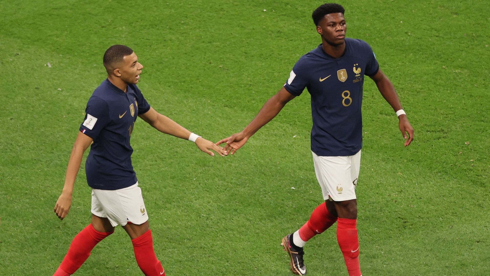 Kylian Mbappe Aurelien Tchouameni France World Cup 2022