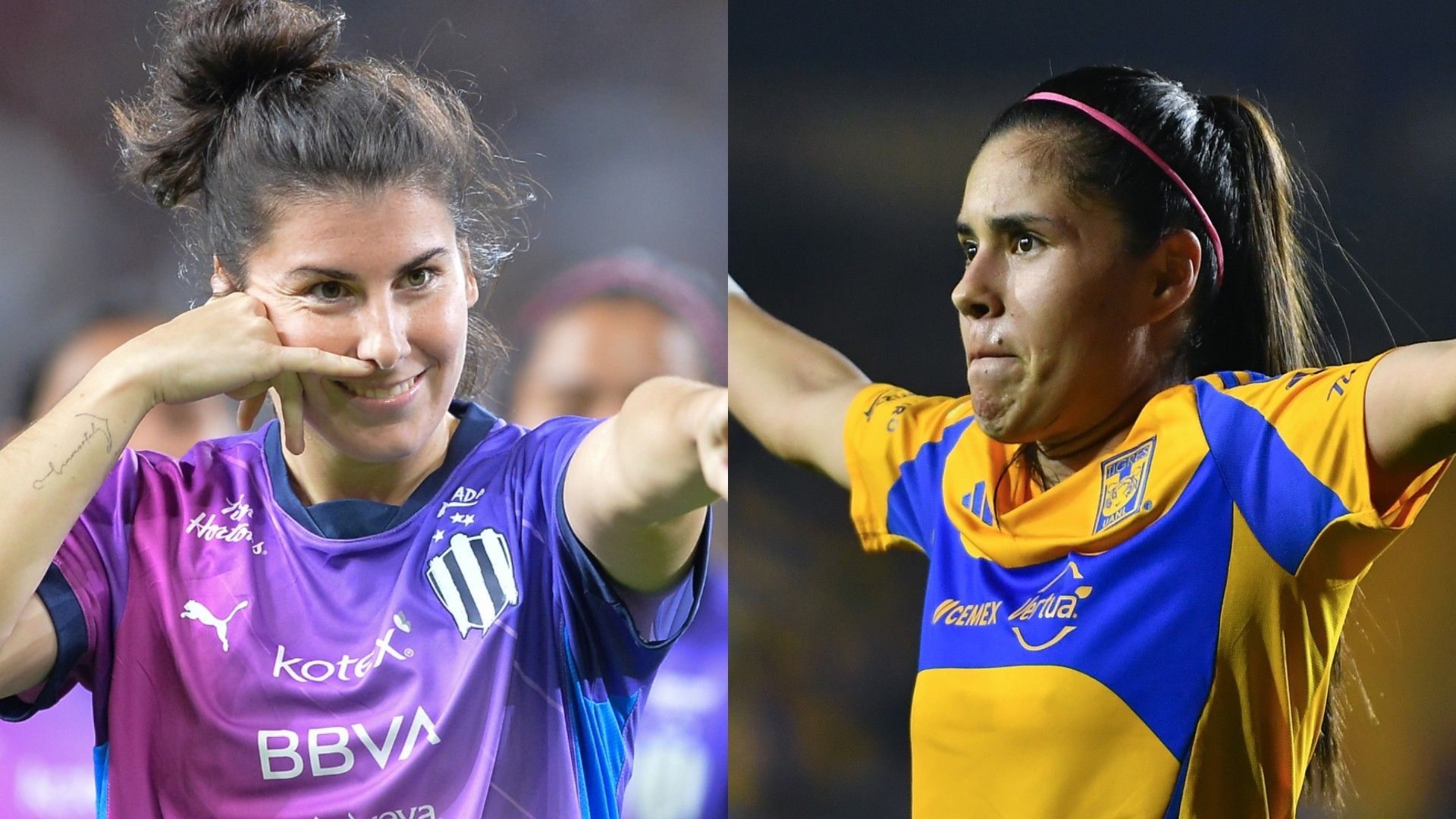 Lucía García Lizbeth Ovalle Rayadas Tigres Apertura 2024
