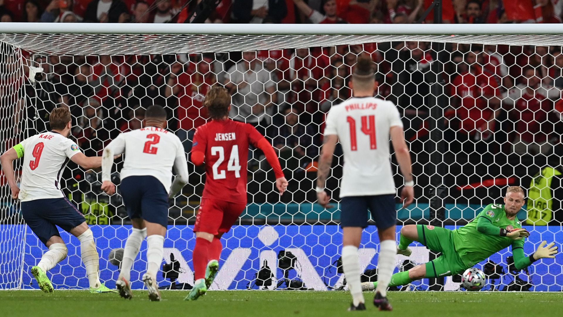 Harry Kane England Kasper Schmeichel Denmark 0721