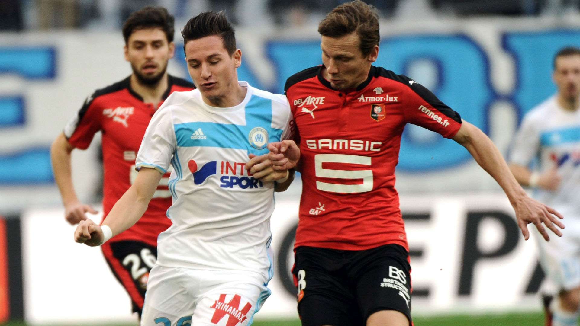 Florian Thauvin Clement Chantome Marseille Rennes Ligue 1 18022017