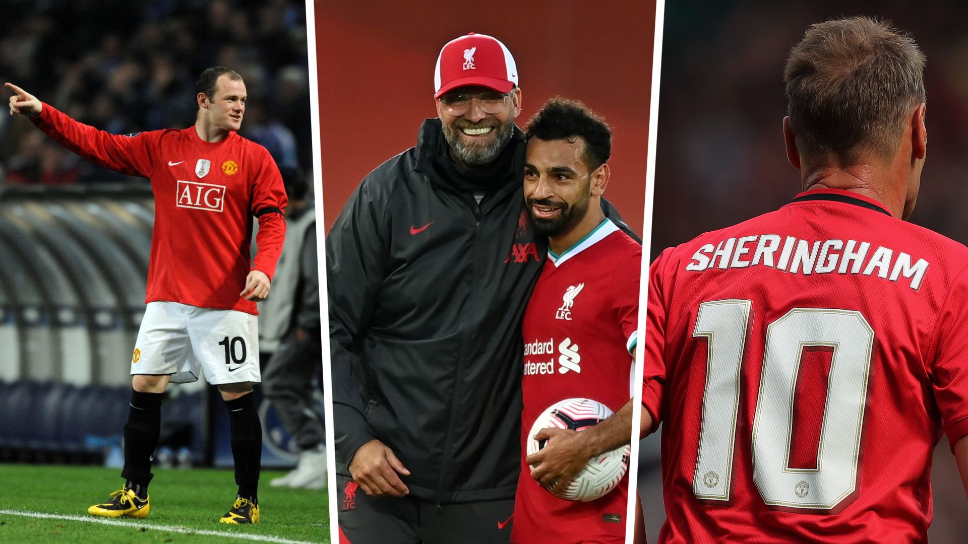 Salah, Klopp, Rooney, Teddy Sheringham